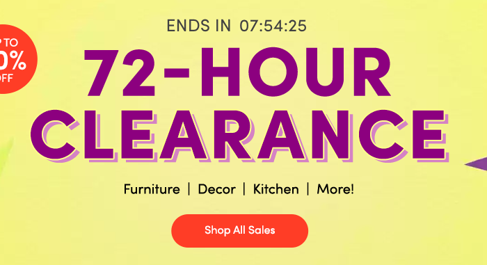 wayfair 72 hour clearance sale
