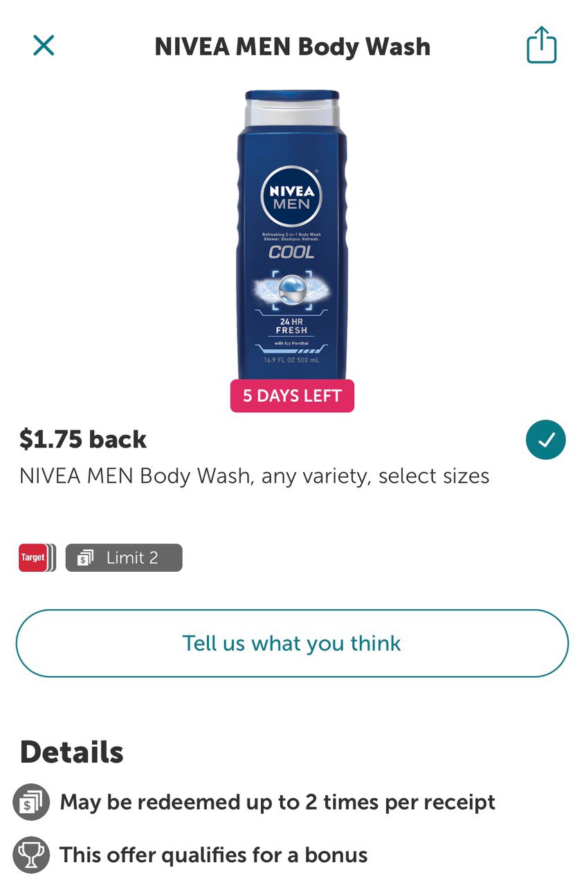 nivea mens target deal